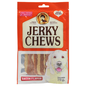 Nourriture préférée pour chien de compagnie Friandises à mâcher Jerky Bande à saveur de bacon doux à mâcher Collations à mâcher pour chien séché à haute teneur en protéines Approvisionnement en usine - Product Image 1