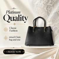 Sacs à main et sacs à bandoulière d'occasion pour femmes, qualité platine B04-1, design chaîne, couleurs mélangées, toutes saisons, haute qualité, vente en gros