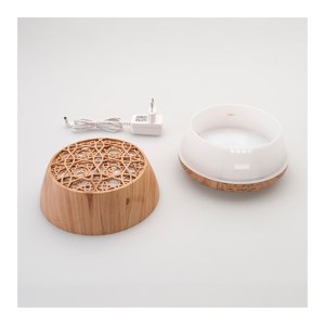 Difusor de aromas (400ml) Wi-Fi con luces y altavoz de madera clara DA26 - Product Image 3