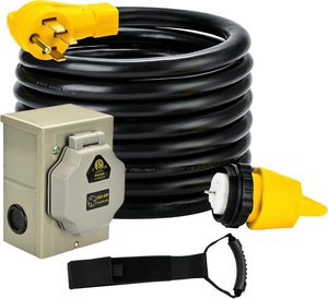 <span class=keywords><strong>Cable</strong></span> de extensión de generador de 50 <span class=keywords><strong>amperios</strong></span>, <span class=keywords><strong>Cable</strong></span> generador de <span class=keywords><strong>25</strong></span> pies, V 125/250V, 12500W, <span class=keywords><strong>Cable</strong></span> de alimentación del generador NEMA 14-50P/W - Product Image 2