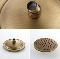 Ensemble de robinets de douche muraux, Kit de garniture de douche, ensemble de douche de salle de bain en laiton Antique