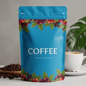 Bolsa de Mylar para Café con Fondo Plano, Impresión Personalizada, 250g 500g 1kg, con Válvula y Cierre, Bolsa Doypack, Empaque de Aluminio de Grado Alimenticio - Product Image 2