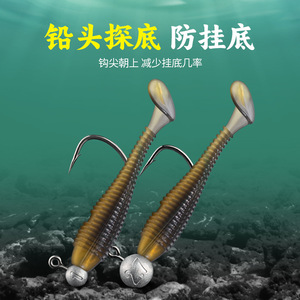 Pond Blade Micro Lead Head Hook 0.6-2.7g High Carbon Steel Barbed For Bass Lure Fishing Freshwater Lake - Product Image 4