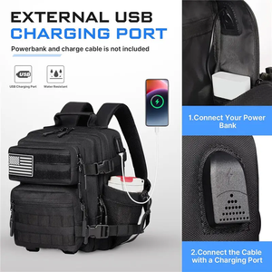 Sac à dos tactique 15L pour voyage et camping Sac de sport Mini sac à dos extérieur pour randonnée Trekking Sac à dos Molle d'entraînement pour ordinateur portable - Product Image 2