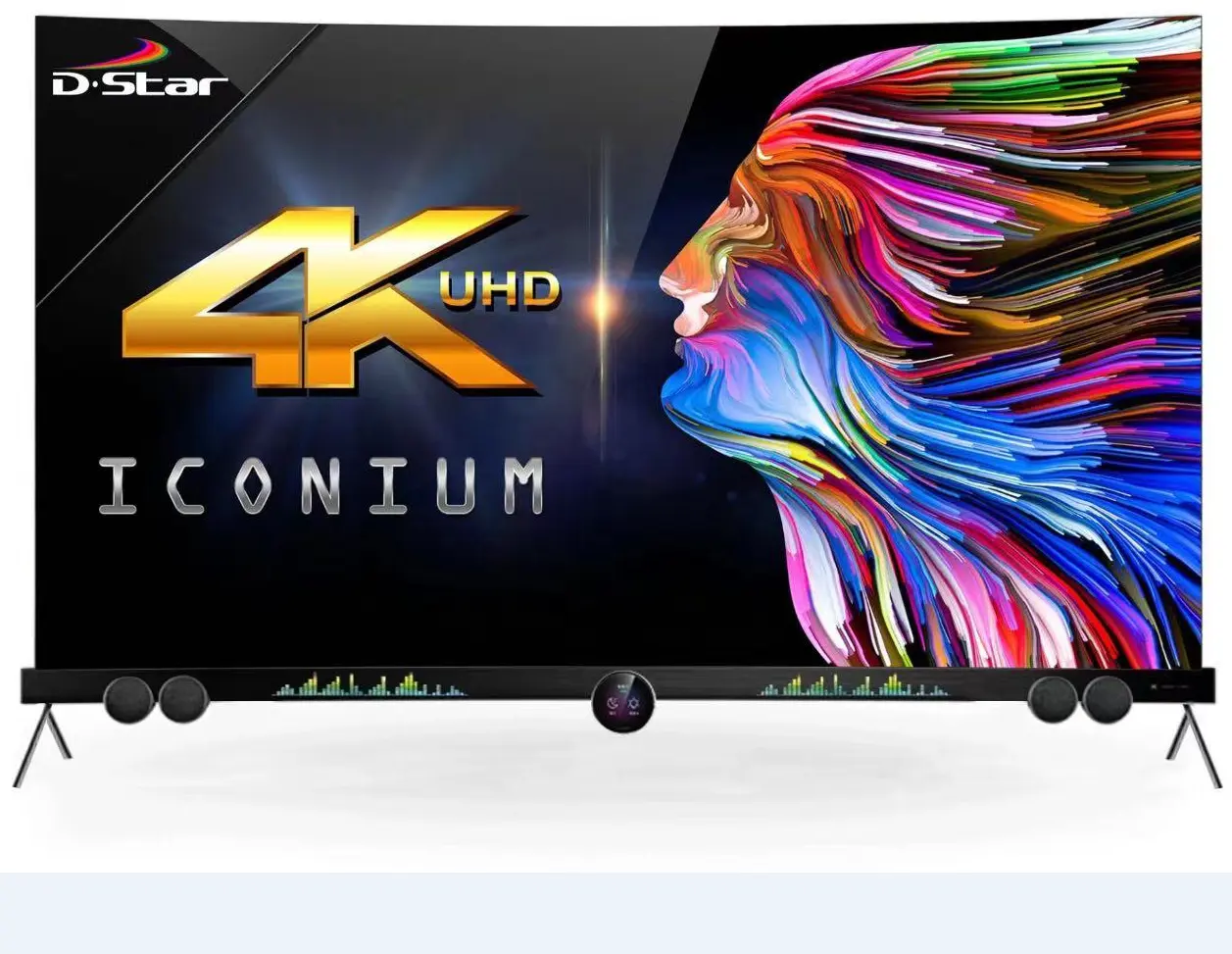 יצרן מתכת מסגרת 4k uhd חכם טלוויזיה 32 50 55 65 75 90 100 אינץ