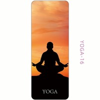 Vente en gros de tapis de yoga en tissu suédé tapis de yoga pliable en caoutchouc antidérapant de 1mm d'épaisseur