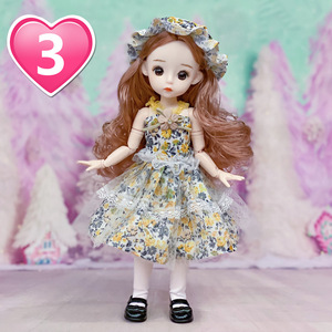 30 Cm בובת בובת Bjd להתלבש נסיכת ויניל צעצוע רב משותף 3d אמיתי עין בובת תינוק מתנה - Product Image 4