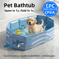 Baignoire Octogonale Pliable Personnalisée OEM pour Animaux de Compagnie, Seau de Lavage Épaissi Portable pour Chiens, Échantillon Disponible