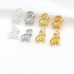 <b>Copper</b> Plated Zodiac Horse Pendant Charm Gold Silver Tone For <b>Bracelet</b> Making DIY Jewelry Accessories D177 - Product Image 4