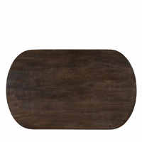 Meubles de luxe modernes, table à manger en bois massif, table à manger pour restaurant et café, finition en noyer