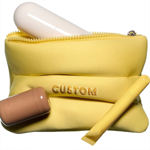 Bolso Organizador de Maquillaje Acolchado Puffy de Neopreno, Bolsa de Burbujas para Belleza y Cuidado de la Piel, Neceser de Buceo para Almacenamiento - Product Image 1