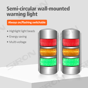 ไฟสัญญาณแบบติดผนัง SiRON D183-A ซีรีส์ IP50 สีแดง/เหลือง/เขียว อายุการใช้งาน 50000 ชั่วโมง พร้อมเสียงเตือน <span class=keywords><strong>24vdc</strong></span> - Product Image 2
