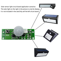 3.7V infrarouge détection humaine lampe solaire Circuit imprimé panneau de commande de lampe murale solaire PIR carte contrôleur de lampe murale
