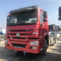 Tracteur de remorquage Sinotruk Howo 10 pneus d'occasion à prix d'usine Tête de camion remorque 6x4 Prime Mover 371hp 375hp Diesel Euro 2