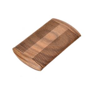 Customized Logo Highest Quality Wood Double Sided Sandalwood Beard <b>Wooden</b> <b>Comb</b> - Product Image 3