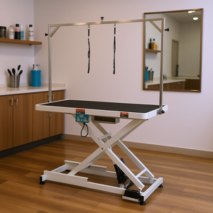 Table de toilettage pour chien 50 pouces en acier inoxydable, hauteur réglable, plateau antidérapant pour grands chiens - Product Image 2