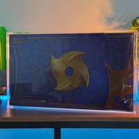 Vitrine de présentation en acrylique Zion pour cartes TCG, protection transparente anti-UV, présentoir de comptoir pour produits et bracelets de montre