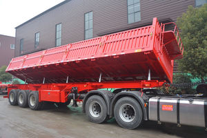 <span class=keywords><strong>Prix</strong></span> d'usine, semi-remorque à benne basculante latérale, 3 essieux, 12 roues, 12R22.5, acier, robuste, 120 tonnes, transport de machines - Product Image 2