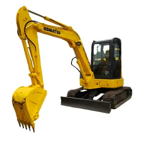 Japão Komatsu PC55MR escavadeira de segunda mão pequena escavadeira sobre esteiras 90% nova escavadeira hidráulica sobre esteiras bom preço