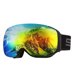 Gafas de Esquí de Diseño OEM, Antivaho, para Snowboard, con Marco Flexible de TPU, Lentes Polarizadas de Espejo, Gafas Deportivas para Nieve, Logotipo Personalizado - Product Image 1