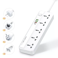 Multiprise LDNIO SC5415 à 5 prises avec ports USB, rallonge universelle, multiprise électrique