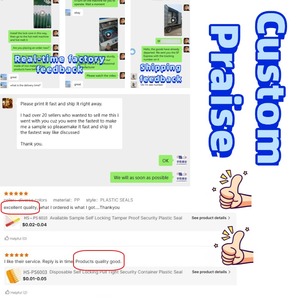 ซีลพลาสติกสำหรับมิเตอร์น้ำ ซีลรักษาความปลอดภัย ซีลพลาสติกพิมพ์ลายตามสั่ง สำหรับงานขนส่ง/การจัดส่งสินค้า/ตู้คอนเทนเนอร์/รถบรรทุก/สินค้า/ท่าเรือ - Product Image 4