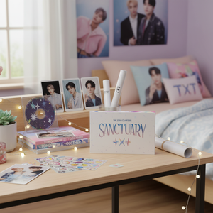 TXT K-Pop Album TomorrowxTogether-Star Chapter SANCTUARY [Angel Ver.] Lyric Book Star Board Mini CD Photo Card Poster Sticker - Product Image 3