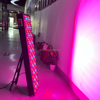 Thérapie par lumière rouge 1000W, panneau noir avec LED 660nm, 850nm pour les soins de la peau à domicile avec support