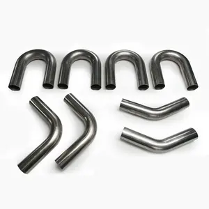 Spot supply of titanium bend pipes titanium exhaust pipe TA2 titanium coil cooling pipes