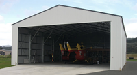 Hangar Prefabricado de Fácil Montaje, Resistente al Viento, para Almacenamiento de Aviones, Certificado EN1090