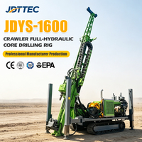 Foreuse géologique chenillée diesel JDT JDYS-1600 entièrement hydraulique avec pompe motorisée pour l'exploration géologique dans les terrains miniers et montagneux