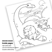 Livres de coloriage dinosaures personnalisés, très demandés, livres de coloriage artistiques pour enfants, bandes dessinées innovantes, impression personnalisée de livres