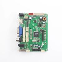 Placa Controladora Universal TSUX9 para TV LCD, Actualización de Firmware por USB, Entrada de Señal de Audio BNC VGA AV, Compatible con TV 1920x1080