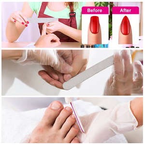 Bộ dụng cụ làm móng chuyên nghiệp, hai mặt, in logo tùy chỉnh, dũa móng dùng một lần, độ nhám 80 100 180 240, có thể giặt được - Product Image 4