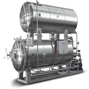 Autoclave de alta presión de retorta grande de 200 litros para la esterilización de latas de aluminio máquina esterilizadora de sustrato de setas