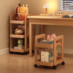 Estantería de pie, estante para mochilas infantiles, carrito móvil, libros <span class=keywords><strong>con</strong></span> <span class=keywords><strong>ruedas</strong></span>, almacenamiento multinivel para uso doméstico. - Product Image 1