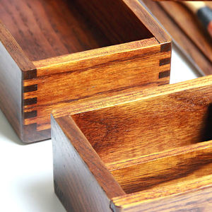 Boîte à déjeuner en bois japonais Bento avec fourchette et cuillère ensemble récipient de stockage des aliments pour enfants et adultes - Product Image 4