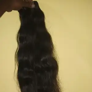 100% Unprocessed virgin human hair weaving.Best selling raw hair extension.temple human hairs
