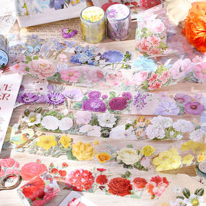 Rouleau de ruban adhésif pour animaux de compagnie, fleur, diffusion complète, jardin, rétro, littéraire, manuel de <span class=keywords><strong>d</strong></span>écoration, collage - Product Image 4