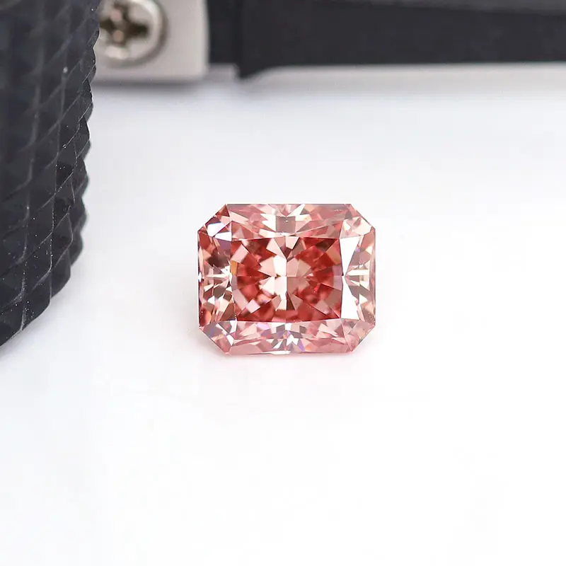 Cvd hpht diamanti sciolti taglio radiante rosa rosso vvs diamanti certificazione igi dalla cina diamond lab grown gemstone