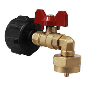 Adaptateur QCC1 en laiton pour le remplissage de bouteilles de propane d'extérieur en Amérique du Nord avec robinet à bille pour réchauds de camping - Product Image 1
