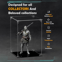 Vitrine acrylique transparente pour assembler des boîtes de présentation, des figurines et des objets de collection, offrant une protection contre la poussière