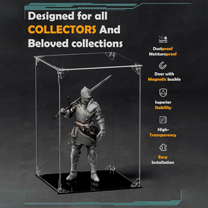 علبة عرض أكريليك شفافة لتجميع صناديق العرض والتماثيل والمقتنيات ، وتوفير الحماية من الغبار - Product Image 5