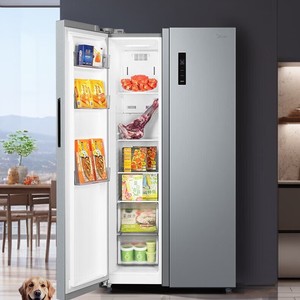 Réfrigérateur côte à côte Midea 570L, No Frost, double inverter, refroidissement par vent, acier inoxydable, autoportant - Product Image 4