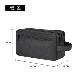กระเป๋าใส่อุปกรณ์อาบน้ำสำหรับเดินทาง 26x16x10 ซม. กันน้ำแบบพกพาทรงสี่เหลี่ยมผืนผ้าสำหรับจัดเก็บเครื่องสำอางสำหรับผู้ชายเดินทางเพื่อธุรกิจ - Product Image 1