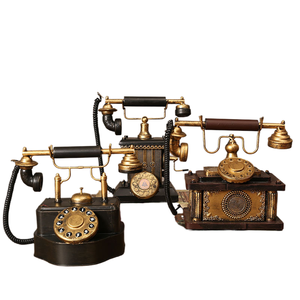 2408 guxiang rétro fer téléphone ornements antique à faire à l'ancienne main modèle chambre décoration en gros - Product Image 2