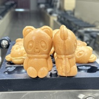 Machine à gaufres mini panda personnalisée pour petites entreprises, usage commercial, gaufrier Taiyaki en forme d'ours avec certification CE