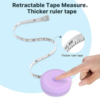 Cinta Métrica Retráctil Suave Personalizable con Logotipo, Doble Escala 60 Pulgadas/150 cm, para Medir el Cuerpo, Coser Ropa y Medidas del Hogar