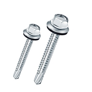 Indent Hex máy giặt đầu tự khoan vít tự khoan vít với máy giặt nhựa và nắp - Product Image 1