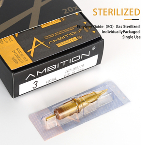 Ambition Glory Caja de 20 Piezas 0.25-0.3-0.35mm RL M1 RM <span class=keywords><strong>RS</strong></span> Aguja de Tatuaje <span class=keywords><strong>Cartucho</strong></span> de Tatuaje Desechable Profesional para Artistas de Arte Corporal - Product Image 2